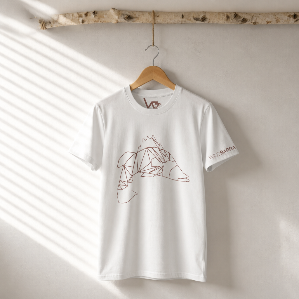 Wildbarra Barramundi T-Shirt – White - Copper Print